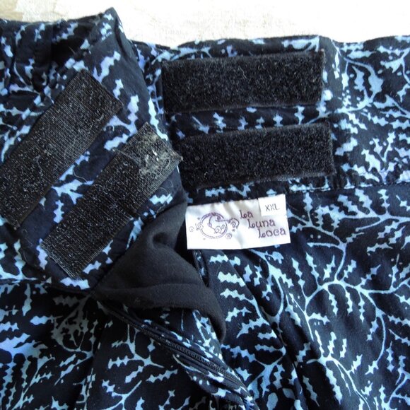 La Luna Loca Blue & Black Layered Handkerchief Skirt XXL - Picture 5 of 8